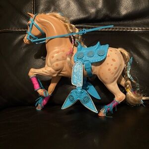 Mattel Western Fun Barbie Sun Runner Horse VTG 1989